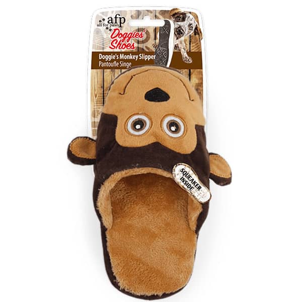 All For Paws Dog Toy Doggie's Monkey Slipper