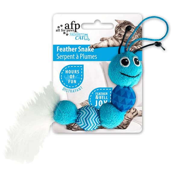 All For Paws Feather Snake-Blue