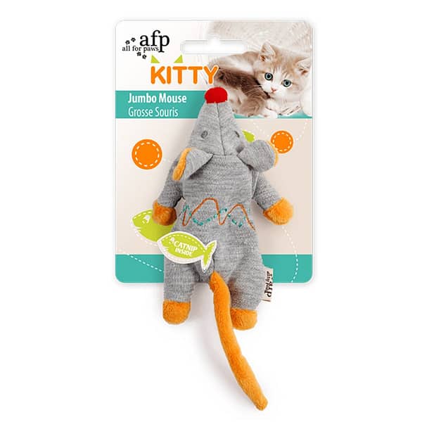 All For Paws Jumbo Mouse-Grey