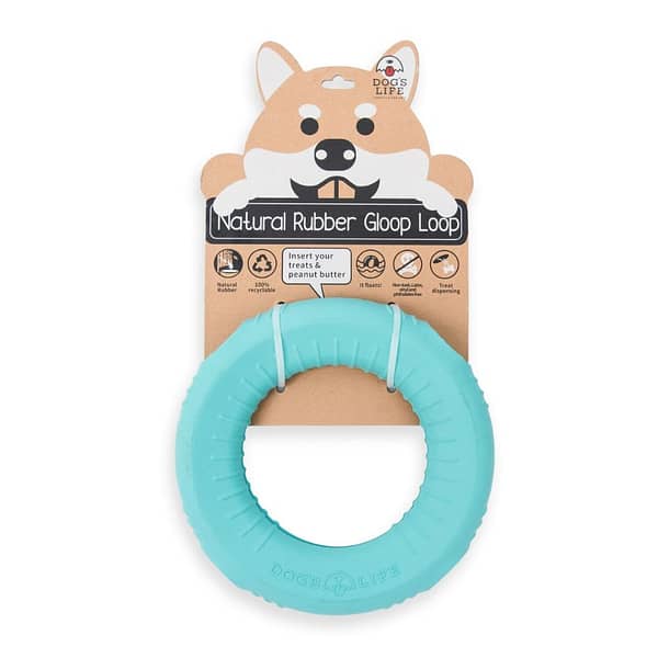 Dogs-Life-Natural-Rubber-Dog-Toy-Gloop-Loop-Turquoise