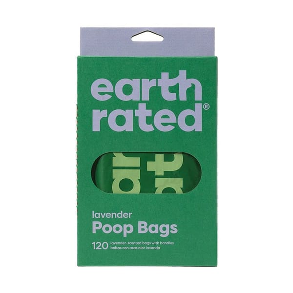 Earth Rated 120 Easy-Tie Pet Poop Handle Bags (Lavender-scented)