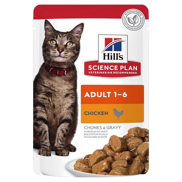 Hill's Science Plan Adult Cat Food with Chicken - Pouch