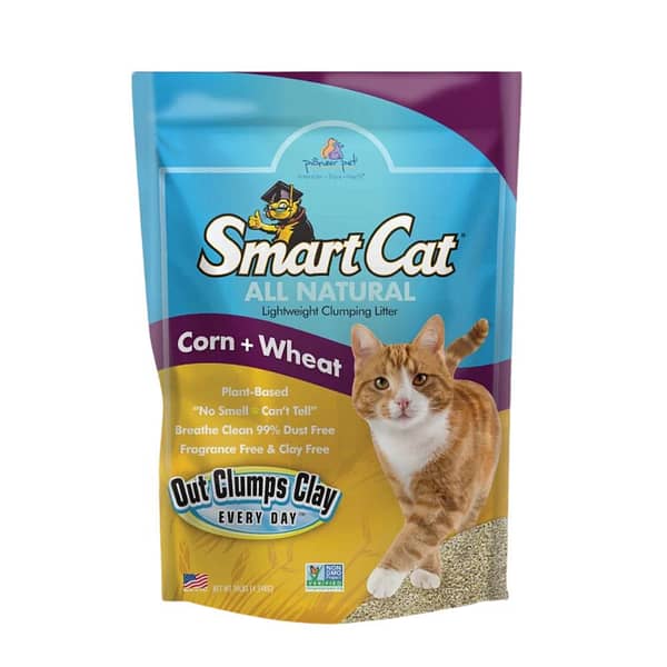 SmartCat All Natural Clumping Litter- Corn and Wheat