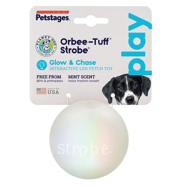 Petstages Planet Dog Strobe Ball Glow