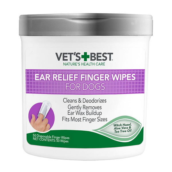 Vets Best Ear Finger Wipes For Dogs