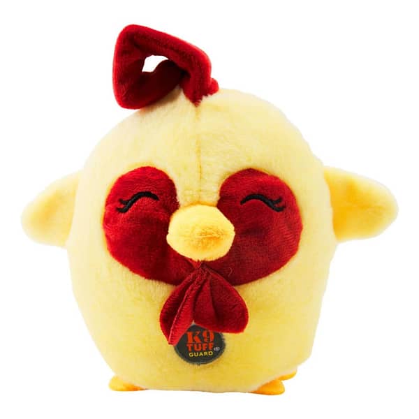 Charming Pets Poppers Chicken Plush Dog Toy