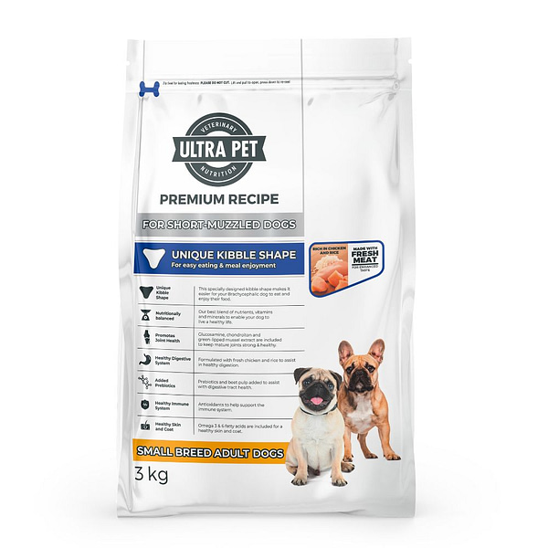 Ultra Pet - Premium Recipe For Short-Muzzled Dogs (Dry Dog Food) Small 3 kg