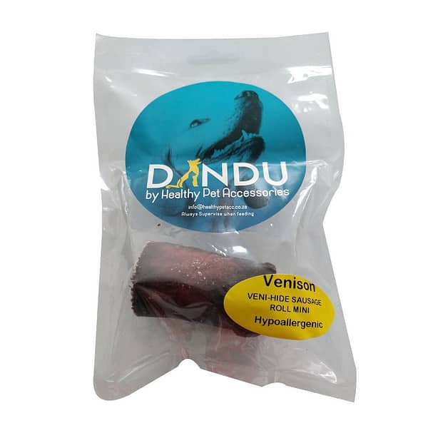 Dandu Veni-Hide Sausage Roll Dog Treat - Mini