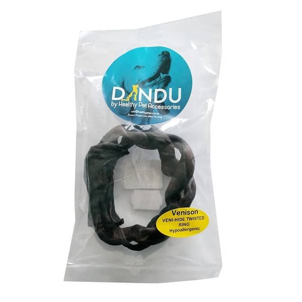 Dandu Veni-Hide Twisted Ring Dog Treat
