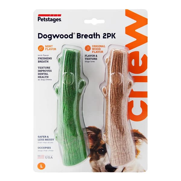 Petstages Dogwood 2 pk Original/fresh-large