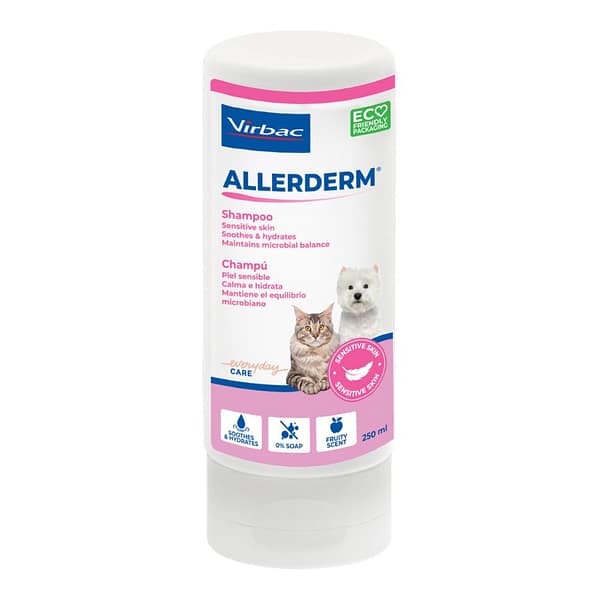 Virbac Allerderm Sensitive Skin Shampoo For Cats And Dogs Pet Hero