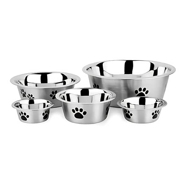 Pets Choice Standard Feeding Bowl with Paw Design