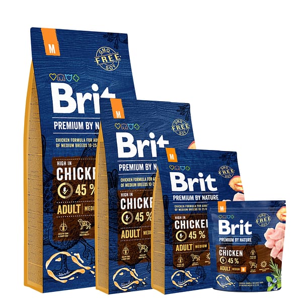 Brit Premium Dog Adult Medium-pack