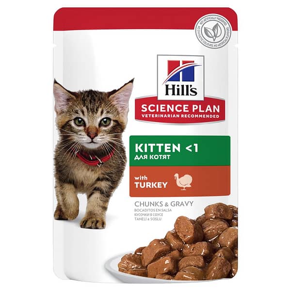Hill’s Science Plan Kitten Wet Food Pouches Turkey Flavour