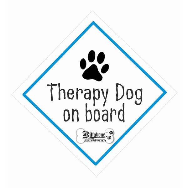 Billabone Therapy dog on board