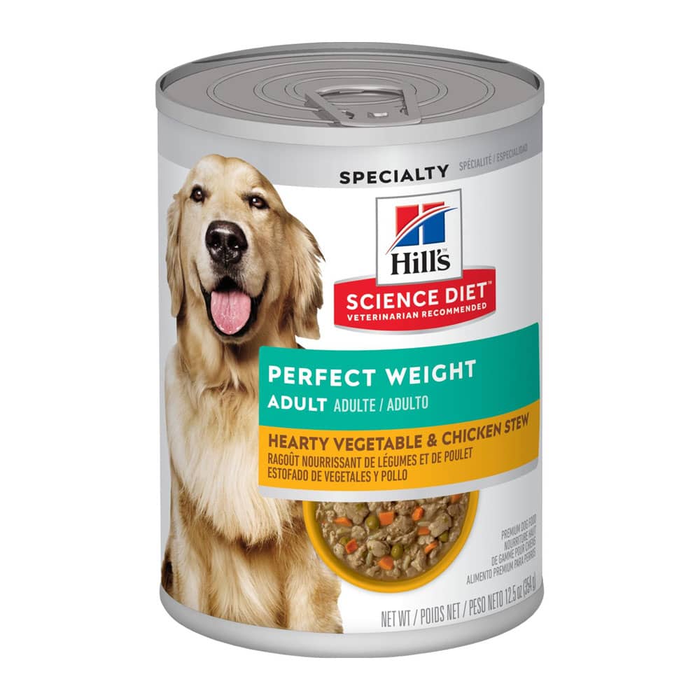 Hill's Science Plan Perfect Weight Wet Dog Food Vegetable and Chicken Flavour