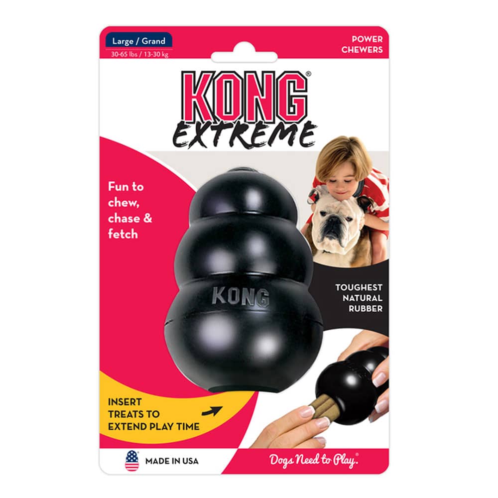 KONG - Senior Dog Toy Gentle Natural Rubber - Fun to Chew, Chase and Fetch  - for Large Dogs