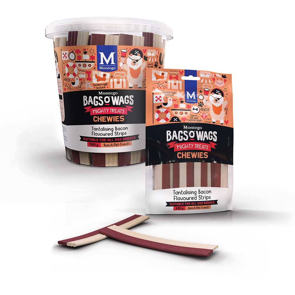Montego Bags O' Wags Chewies Bacon Strips