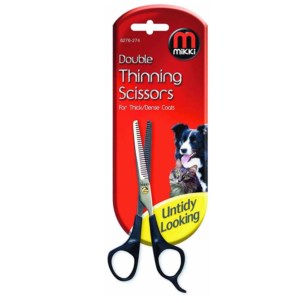 Mikki Double Thinning Scissors for Thick/Dense Coats