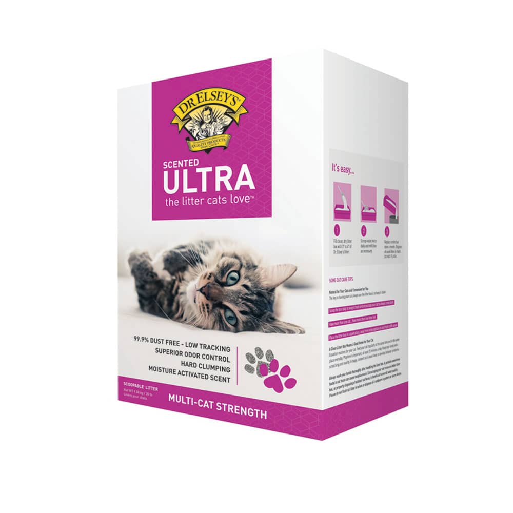 Dr Elsey's Ultra Scented Clay Cat Litter-box