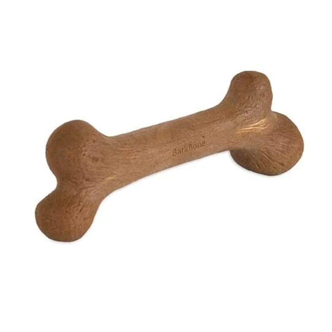 Pet Qwerks Dino Wood Barkbone Peanut Butter Pet Hero