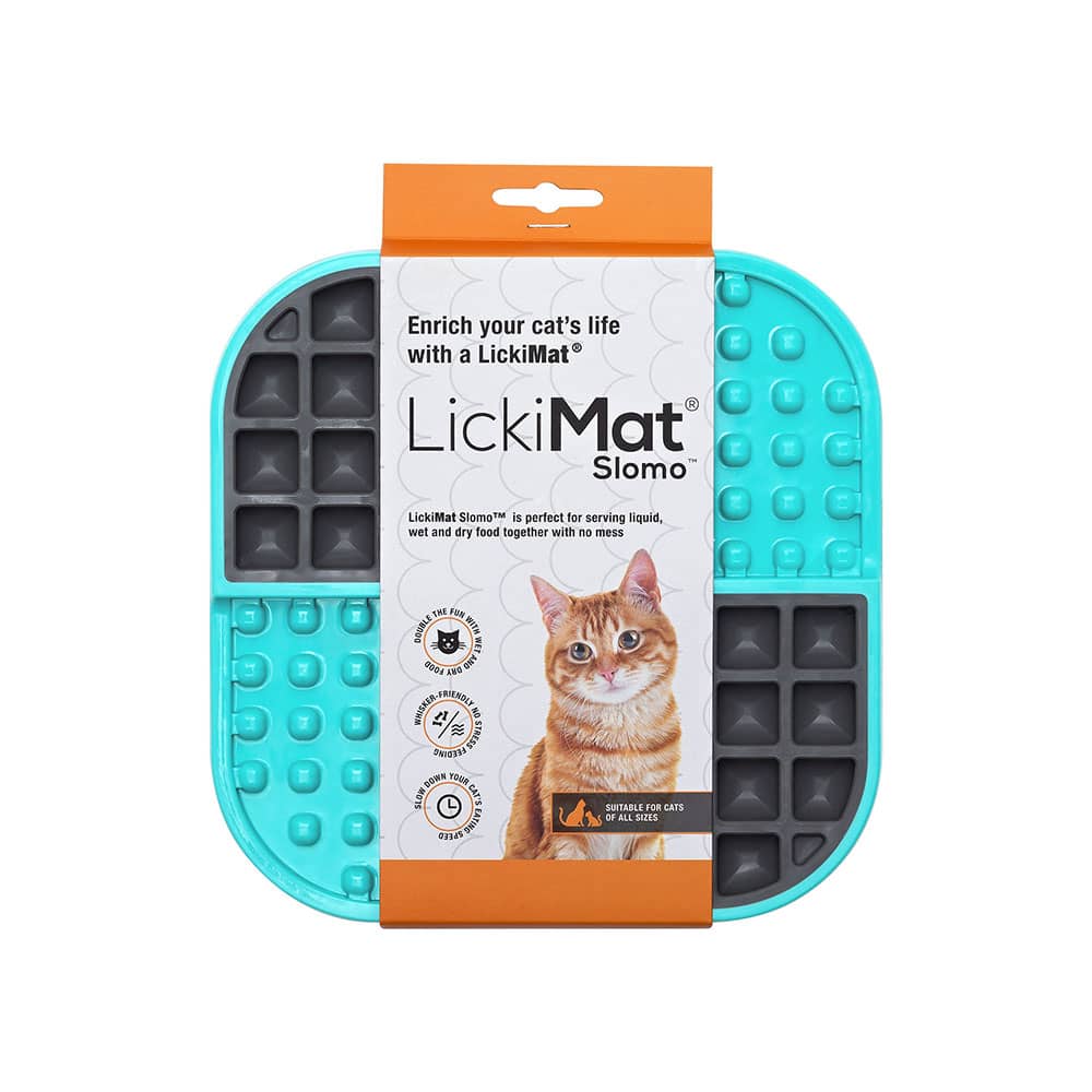 LickiMat Slomo Cat - Turquoise