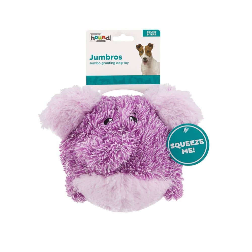 Purple elephant 2024 dog toy