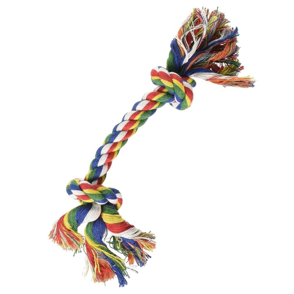 Pawise Dog Toy Rope Bone With 2 Knots Pet Hero