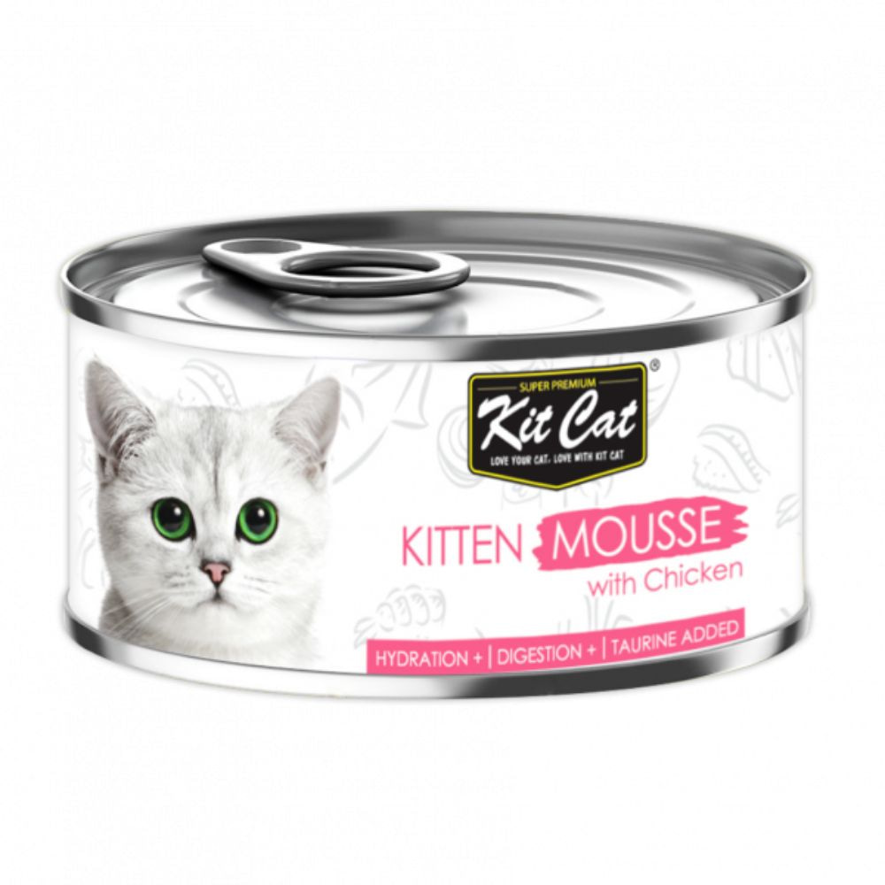 Kit Cat Kitten Mousse With Chicken Cat Wet Food Pet Hero