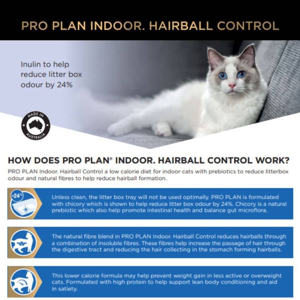 Purina Pro Plan Adult Indoor Hairball Control Dry Cat Food Pet