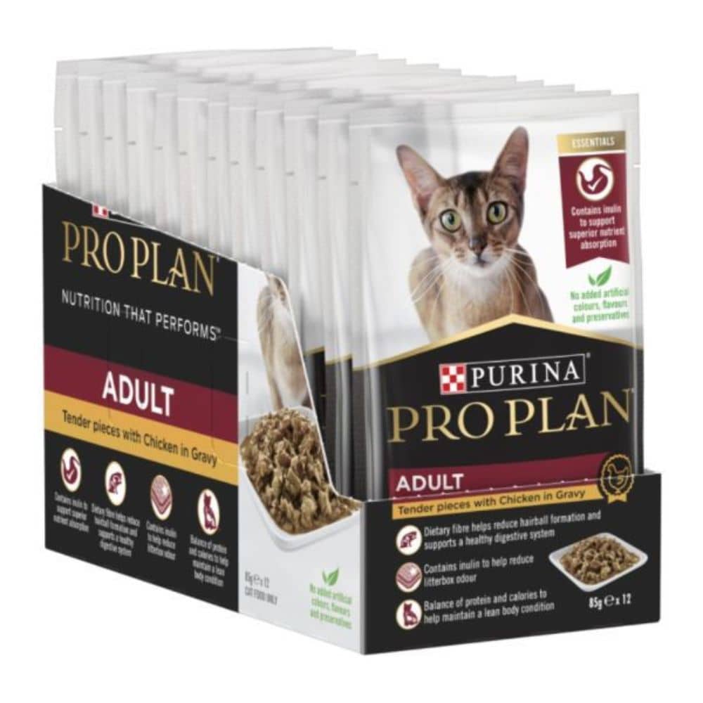 Purina Pro Plan Adult Wet Cat Food Chicken In Gravy Pet Hero