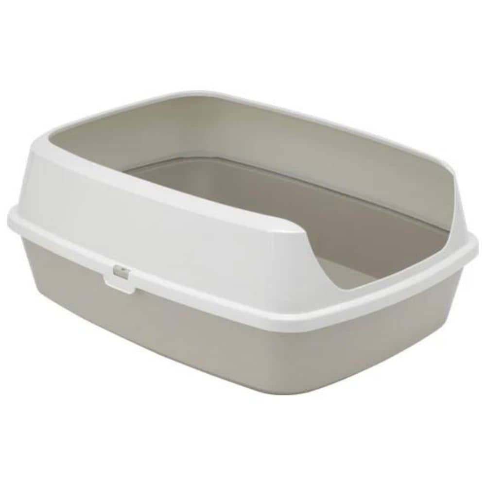 Cat litter box with rim best sale