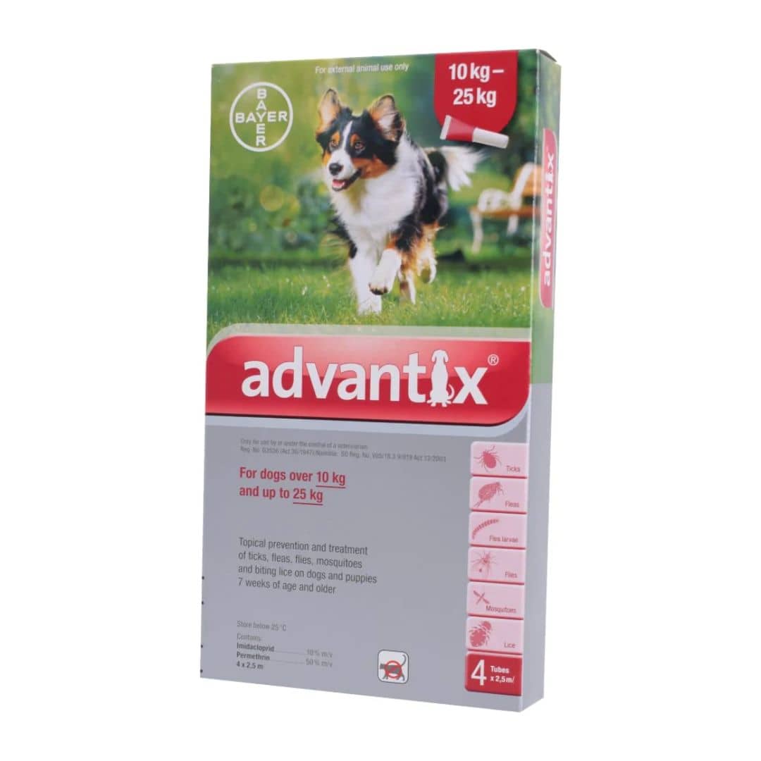 how long after applying advantix can i touch my dog