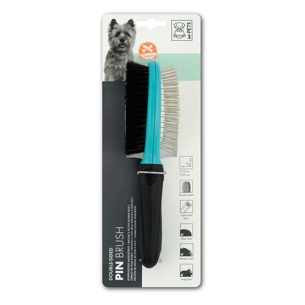 MPets Doublesided Pin Brush Pet Hero