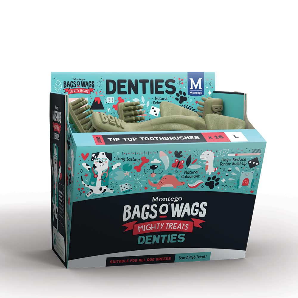 Bags O’ Wags Barktastic Denties Tip Top Toothbrushes Pet Hero