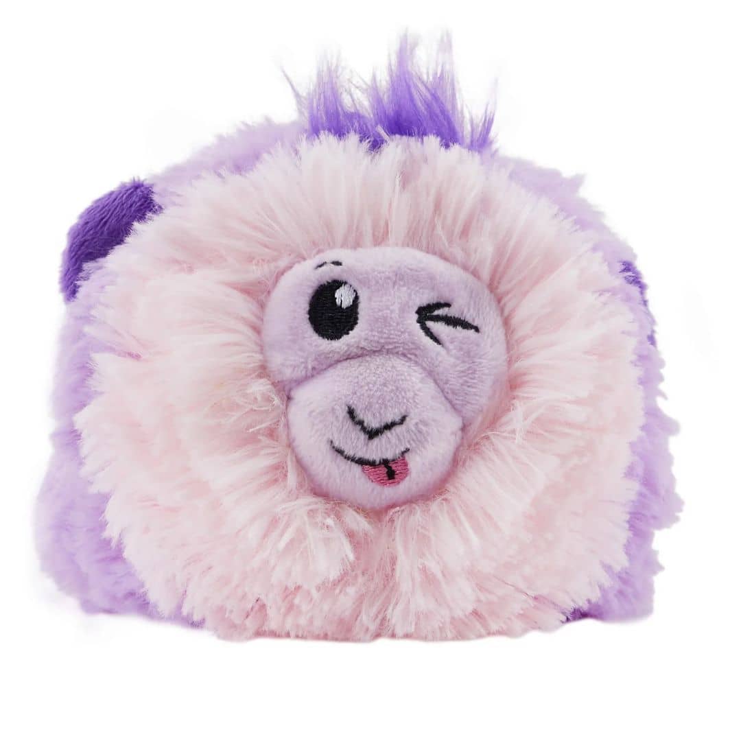 pink monkey dog toy